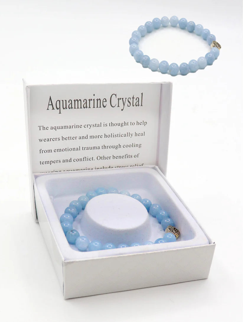 Cherie Bliss Aquamarine Crystal BR1253 Bracelet