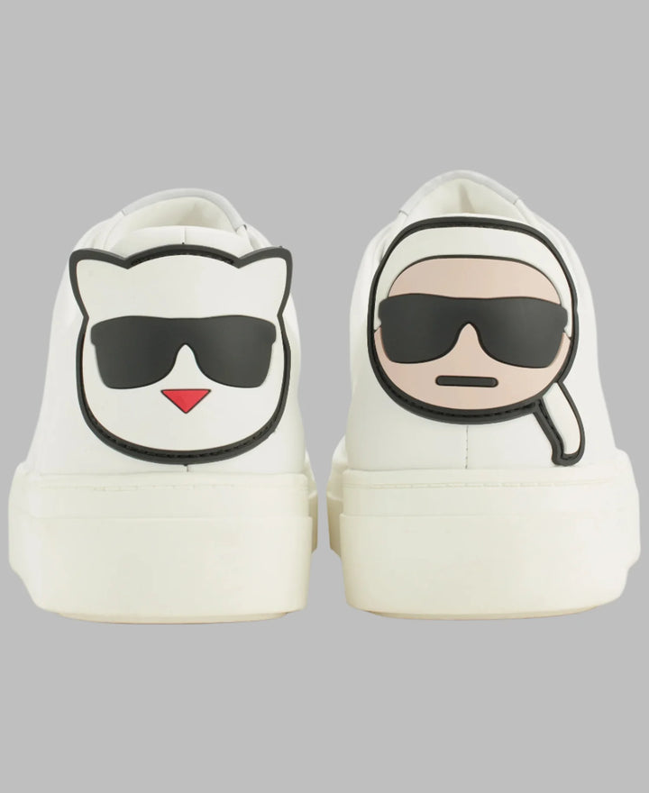 Karl Lagerfeld Paris Chella White Sneakers Cat & Oldmen Logo Women