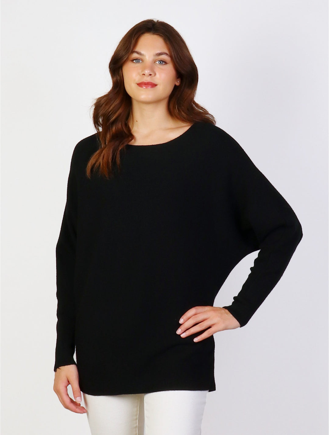 Cherie Bliss Long Bat Sleeves Pullover Loose Top