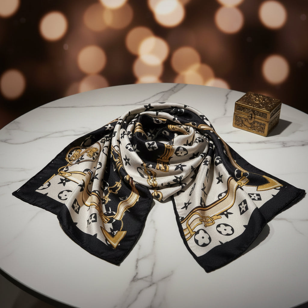 Cherie Bliss LV Pattern Scarf
