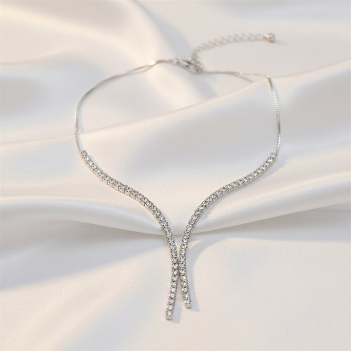 Cherie Bliss NC1139 Rhinestone Necklace