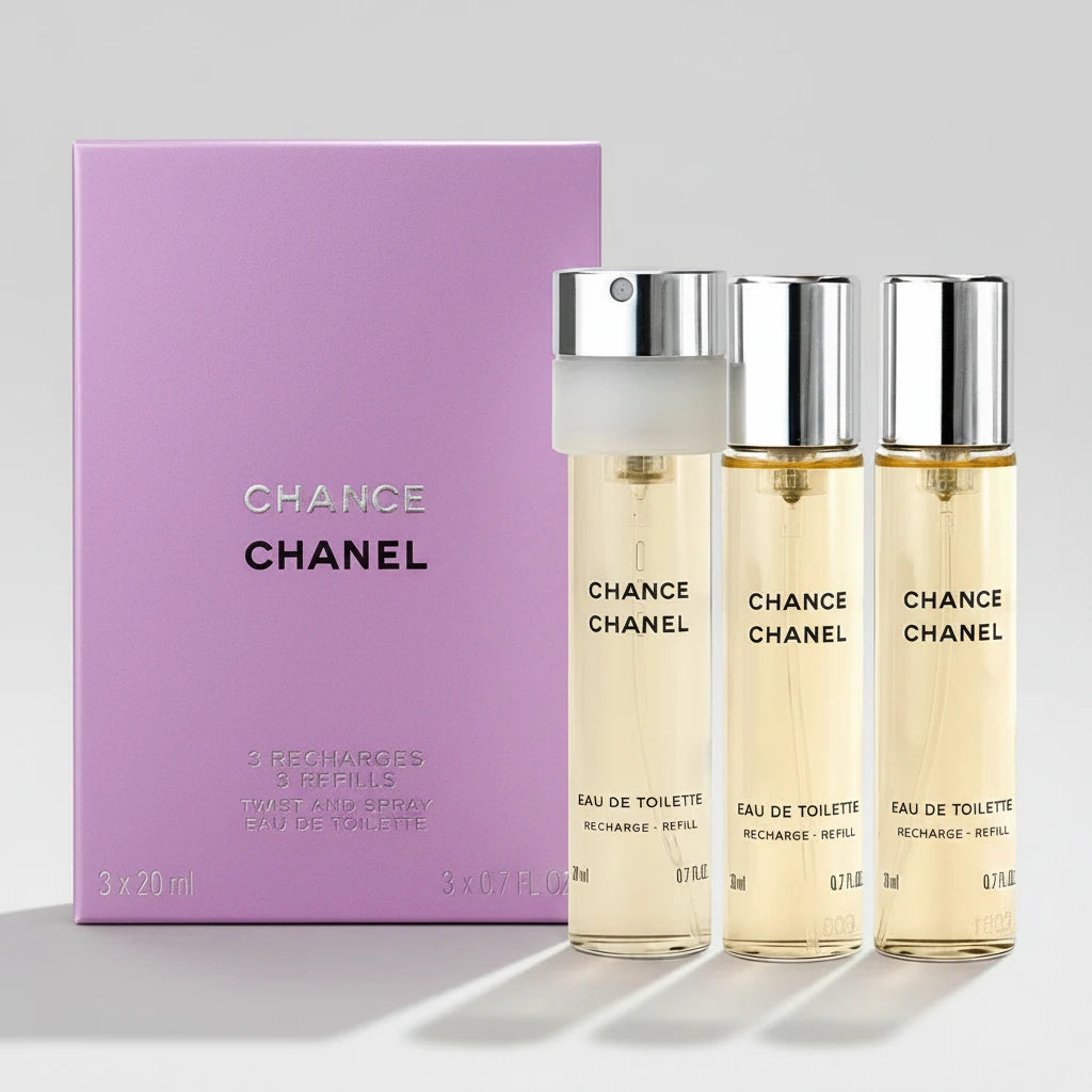 Chanel Chance 3Pc Refills Eau de Toilette