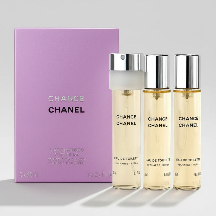 Chanel Chance 3Pc Refills Eau de Toilette