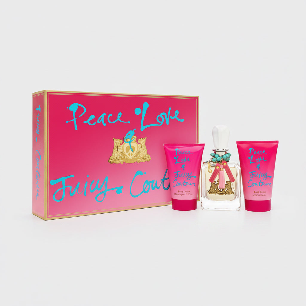 Juicy Couture Peace Love Eau de Parfum 3Pc Gift Set