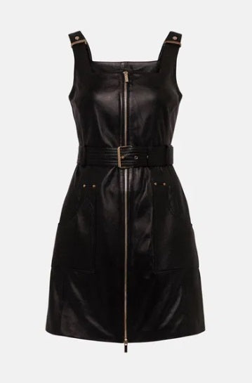 Karen Millen 29320 Leather Dress