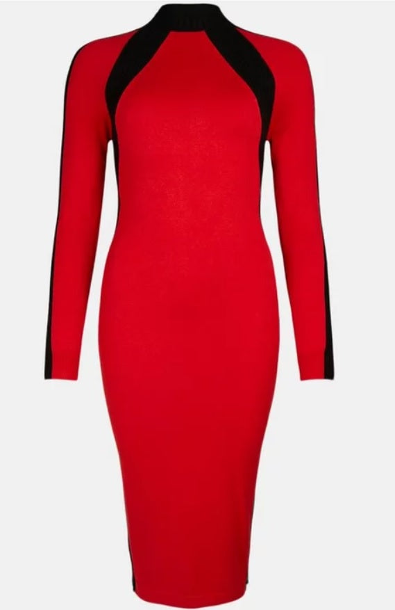 KARED MILLEN RED&BLACK DRESS