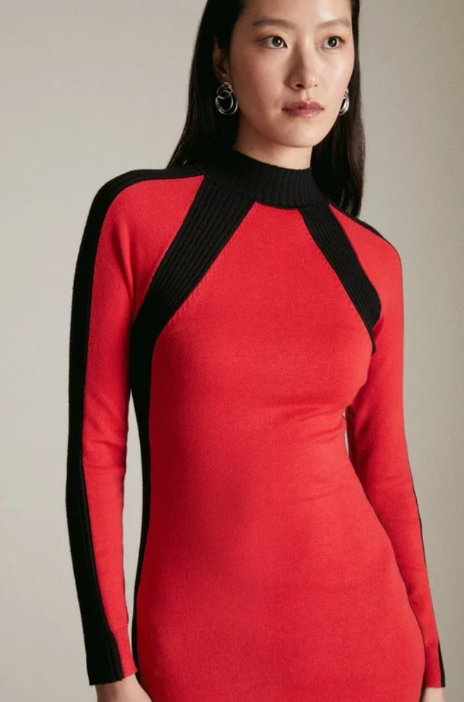 KARED MILLEN RED&BLACK DRESS