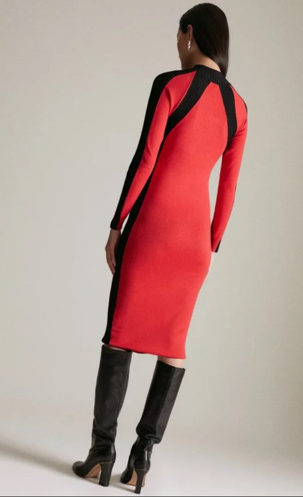 KARED MILLEN RED&BLACK DRESS