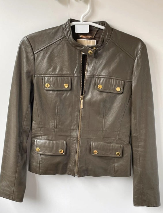 Michael Kors 4180 Leather Jacket