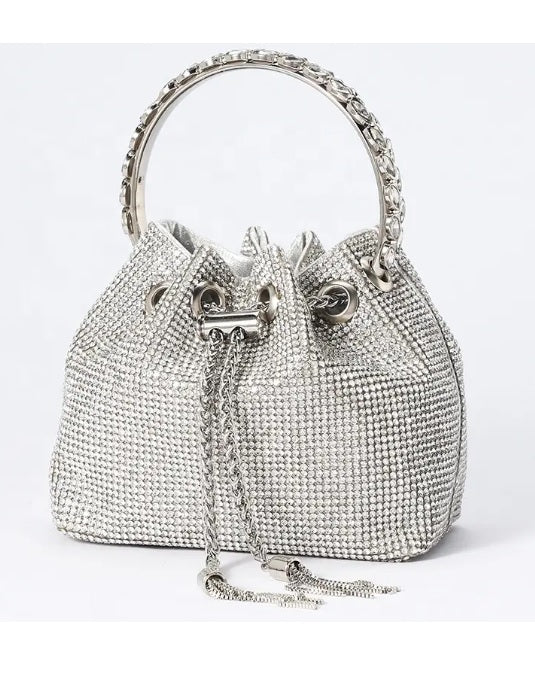 Rhinestones handbag little bucket 987654