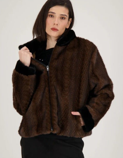 Spanner 424200 short fur coat