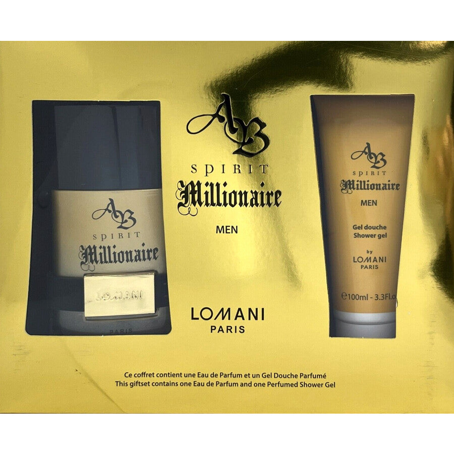 AB Spirit Millionaire by Lomani for Men - 2 Pc Gift Set