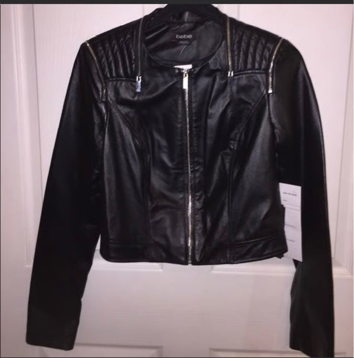 genuine Leather jacket bebe