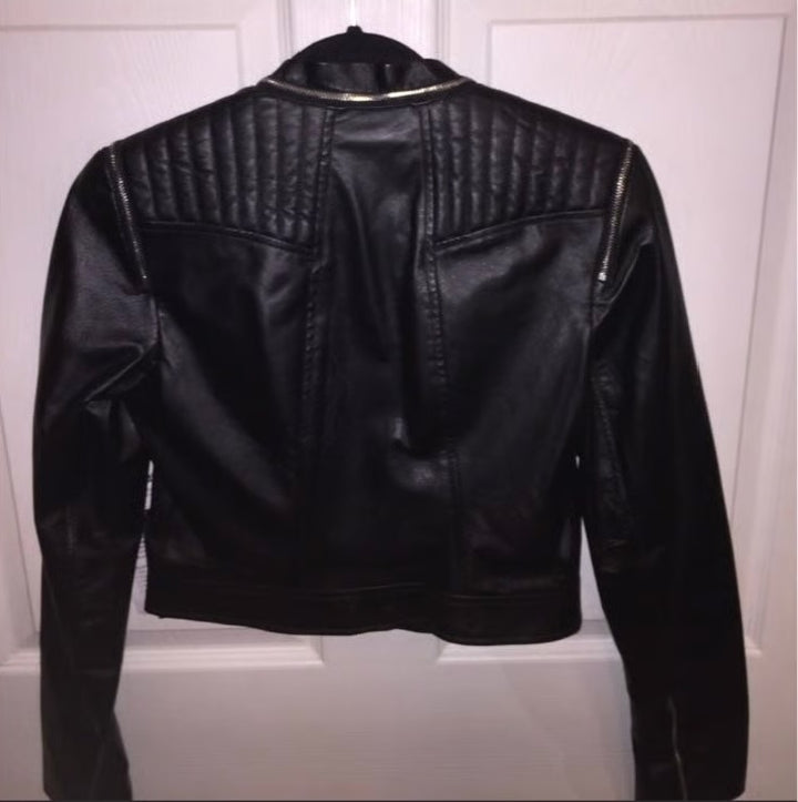 genuine Leather jacket bebe