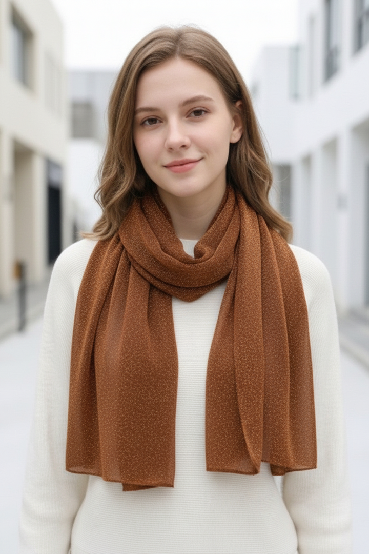 Cherie Bliss Sparkle Lurex Fashion Scarf