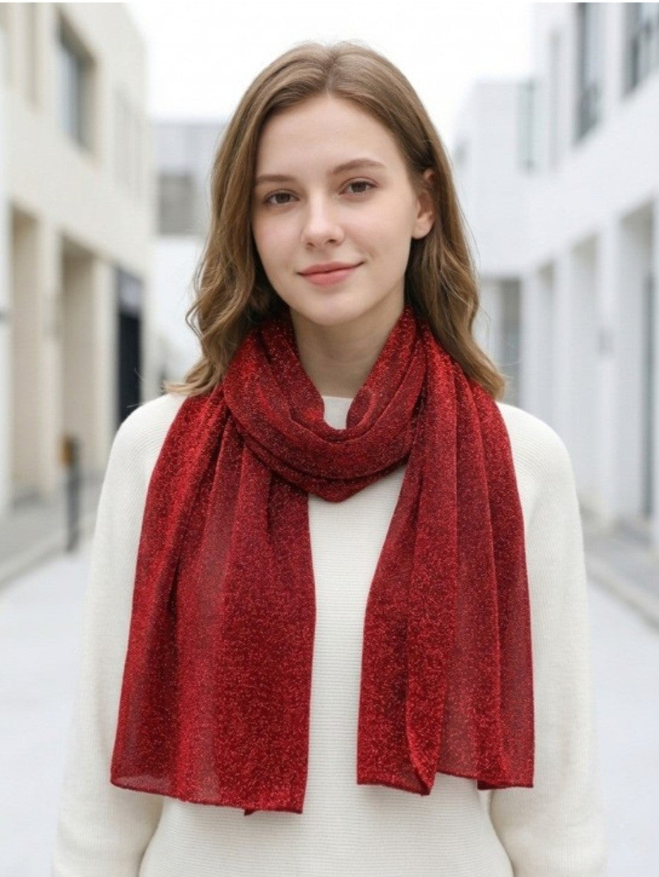 Cherie Bliss Sparkle Lurex Fashion Scarf