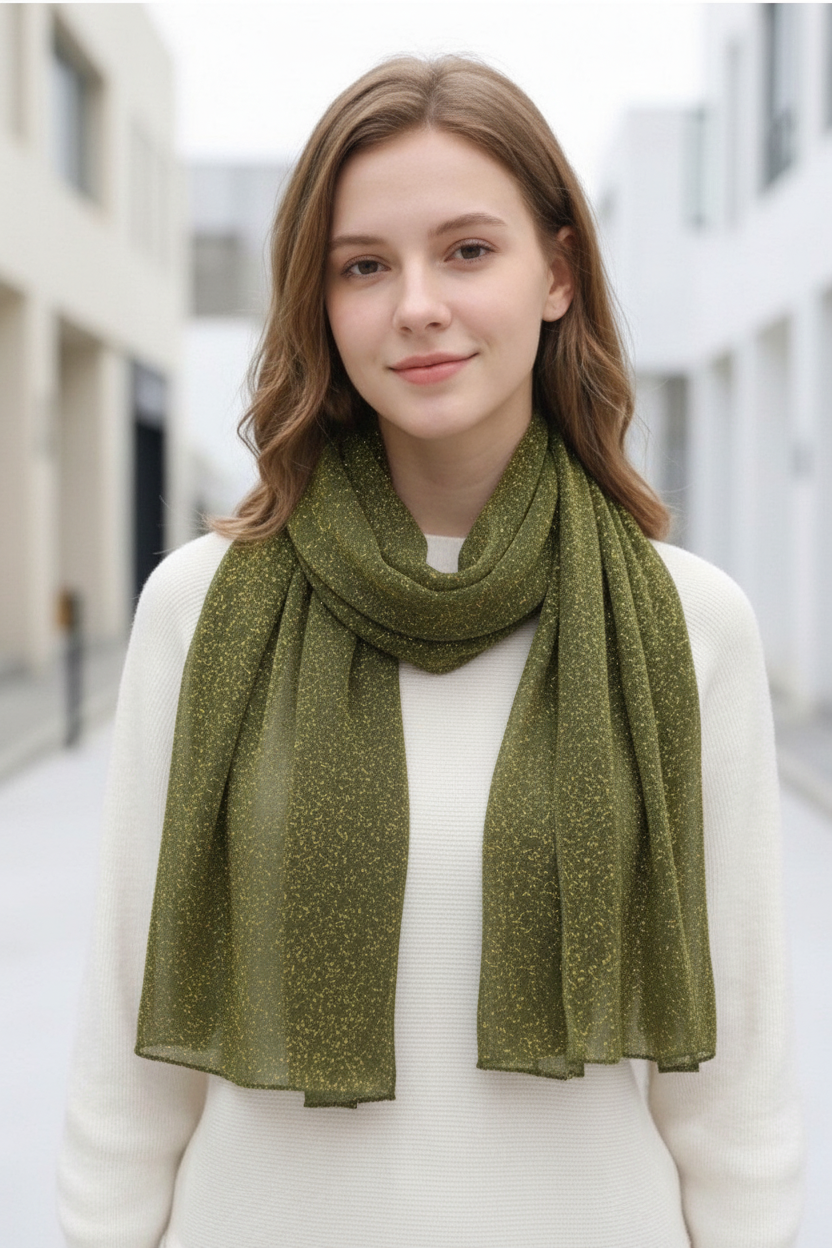 Cherie Bliss Sparkle Lurex Fashion Scarf