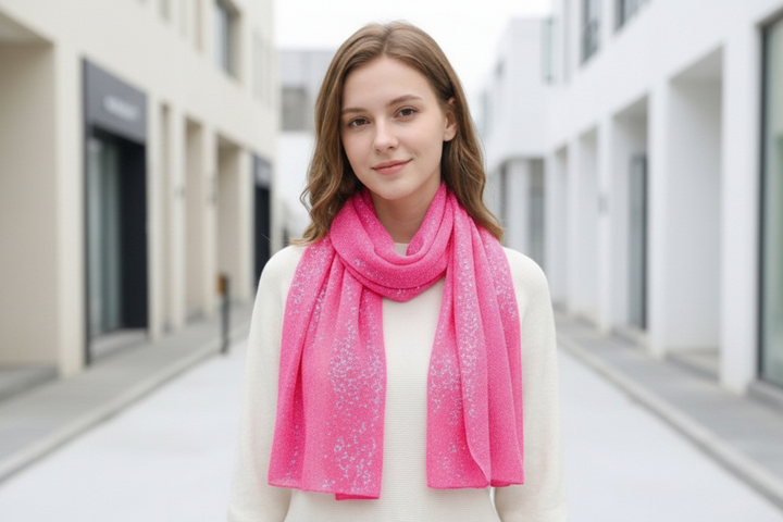 Cherie Bliss Sparkle Lurex Fashion Scarf