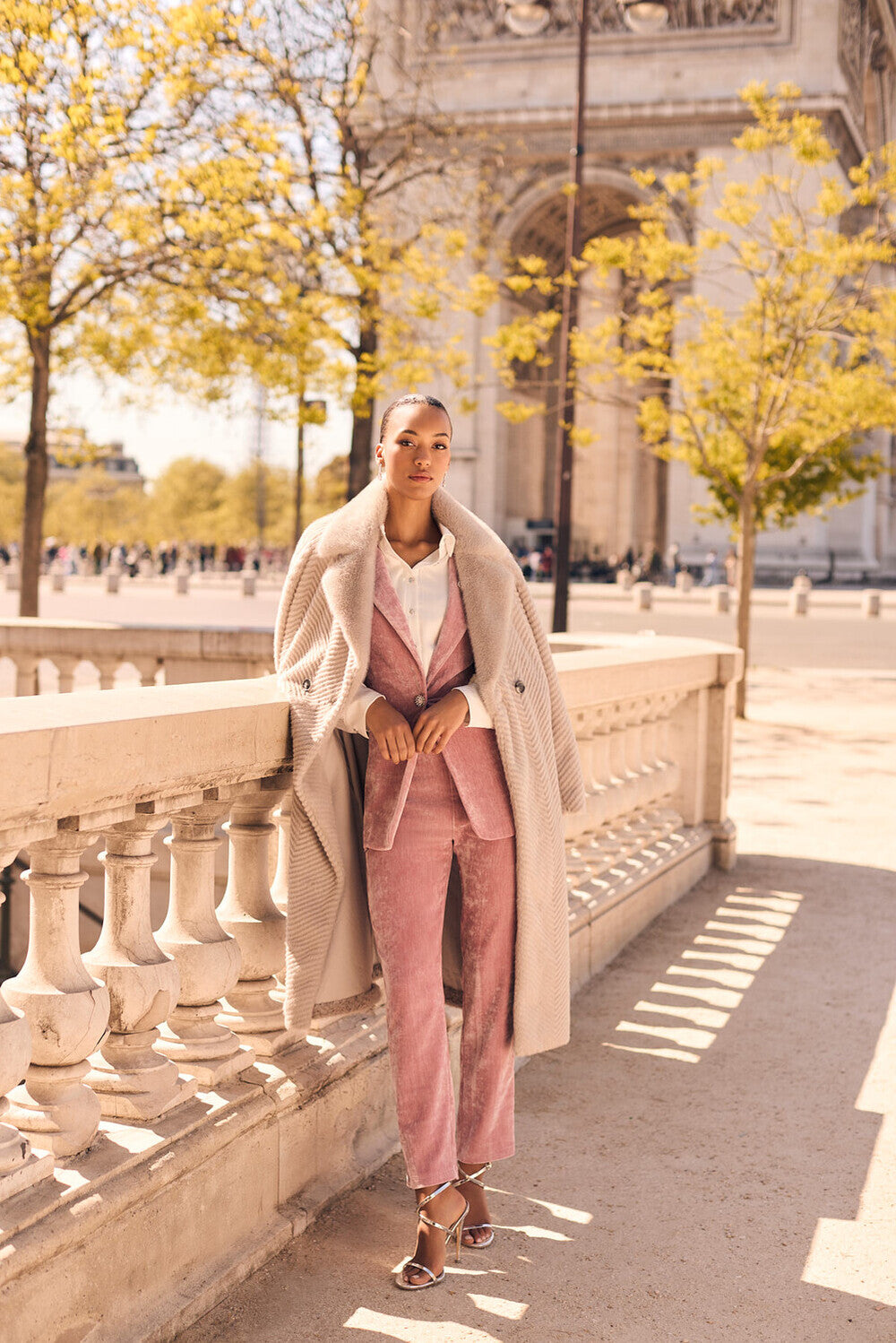 Frank Lyman 263771 Knit Coat Mink