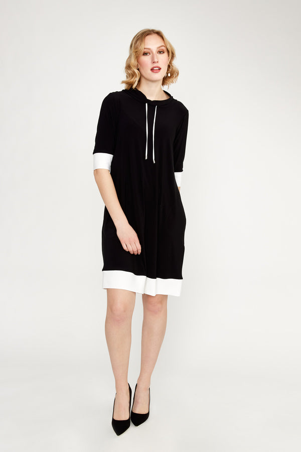 JOSEPH RIBKOFF Hooded Sweater Dress