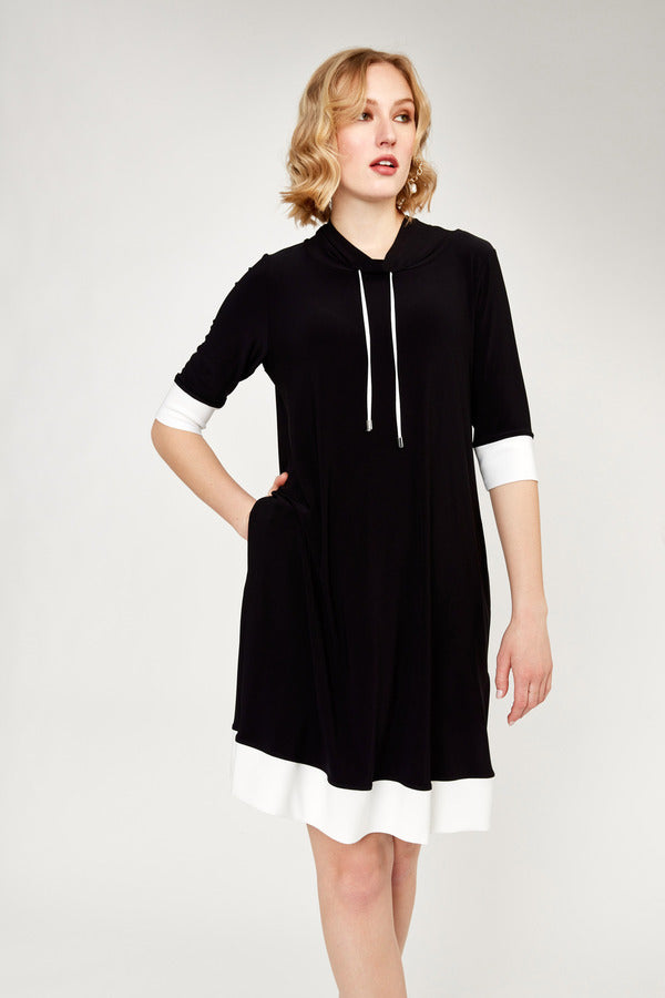 JOSEPH RIBKOFF Hooded Sweater Dress