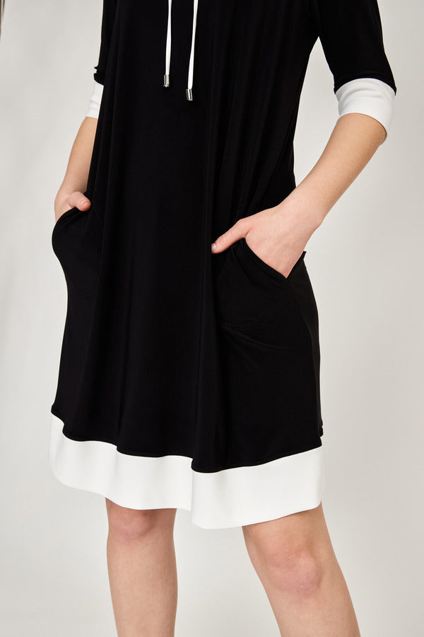 JOSEPH RIBKOFF Hooded Sweater Dress