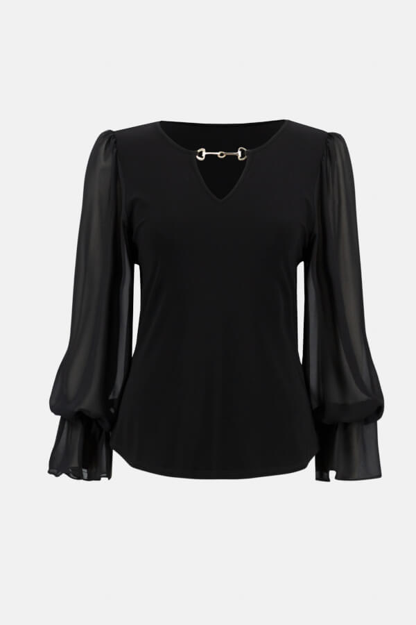 Joseph Ribkoff Keyhole Detail Top