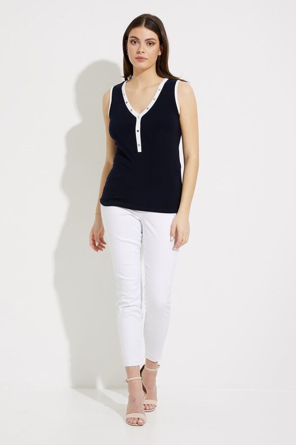 Joseph Ribkoff Top/Navy,White