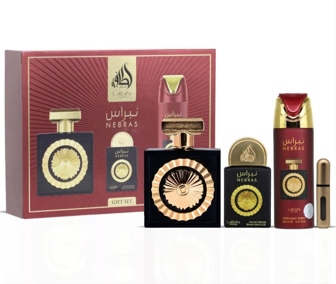 Nebras 3-Piece Perfume Gift Set by Lattafa Pride