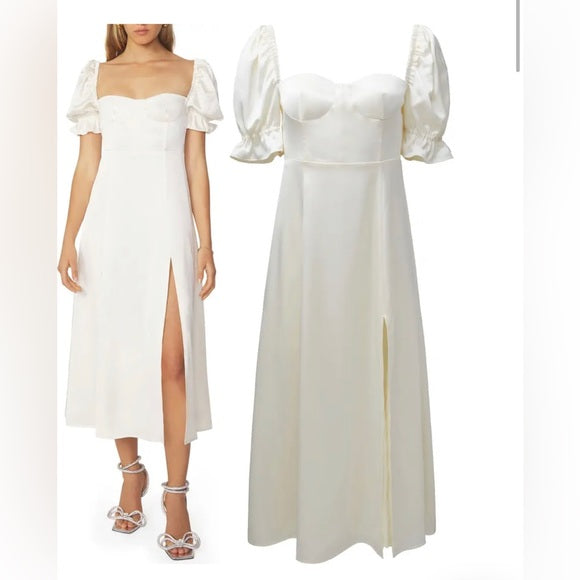 weworewhat  puff sleeve midi