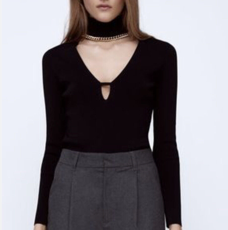 Zara black top/S