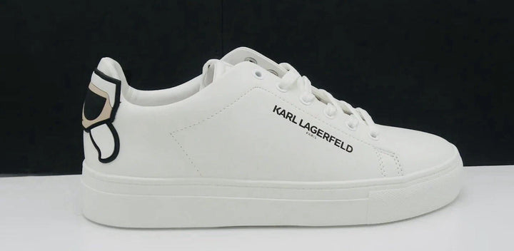 Karl Lagerfeld Paris Chella White Sneakers Cat & Oldmen Logo Women