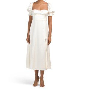 weworewhat  puff sleeve midi