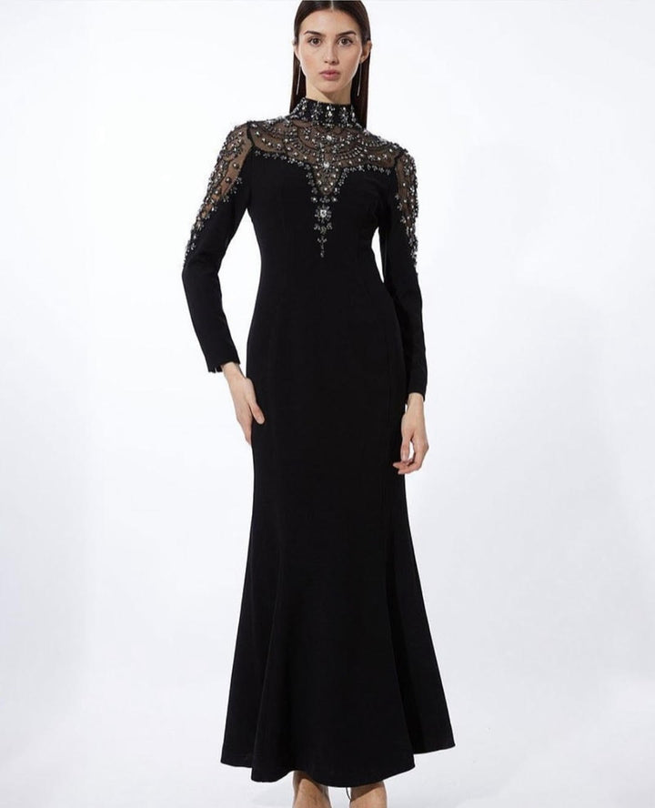 Karen Millen black gown 0457