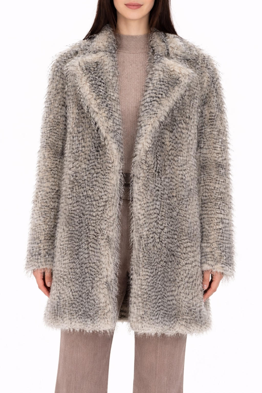 Spanner 425355 Eyelash Faux Fur Coat