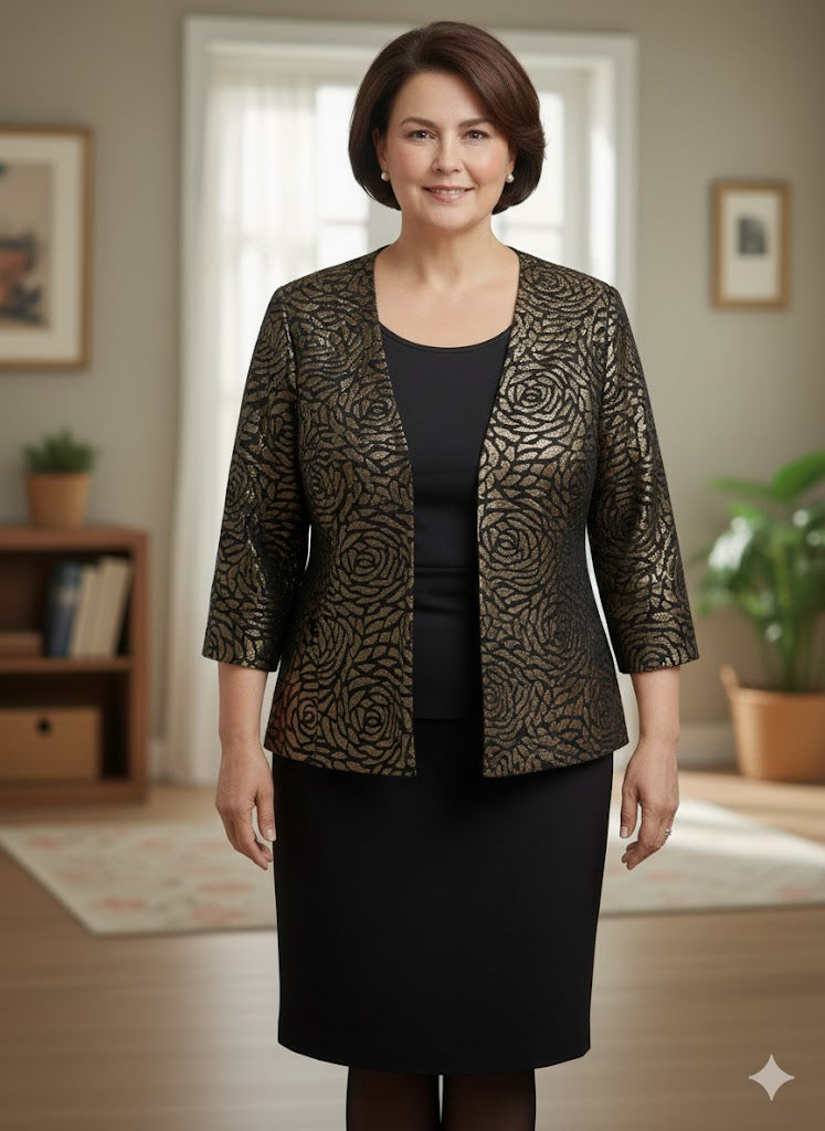 Alex Evenings 8425865 2Pc Top