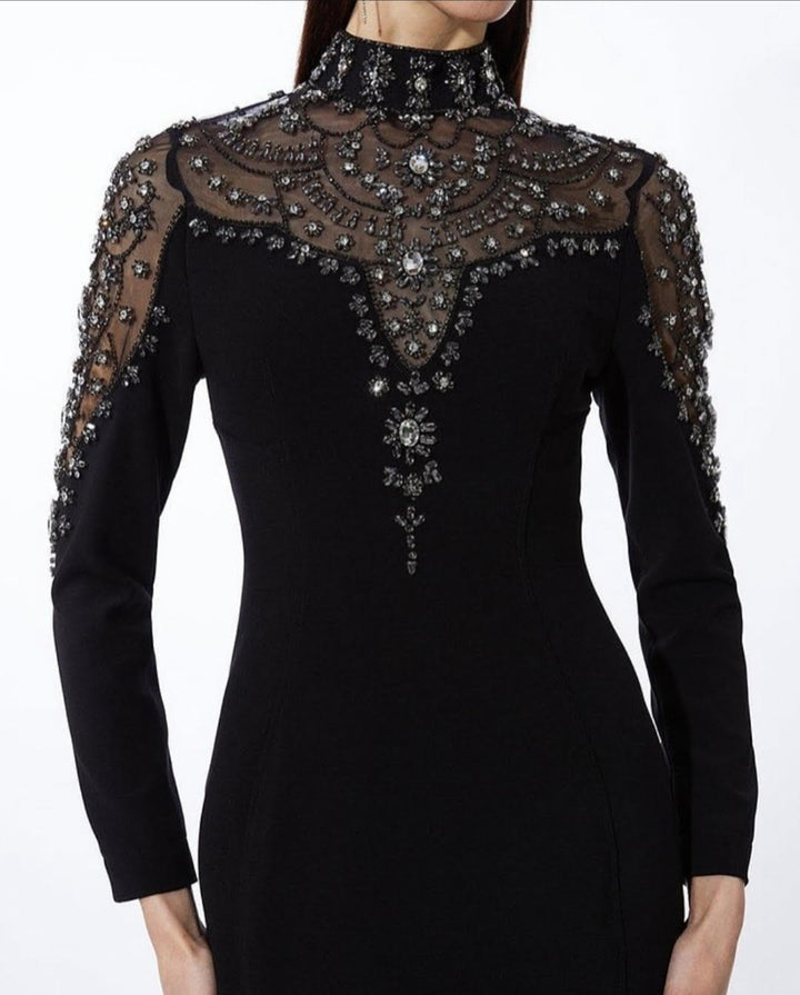 Karen Millen black gown 0457