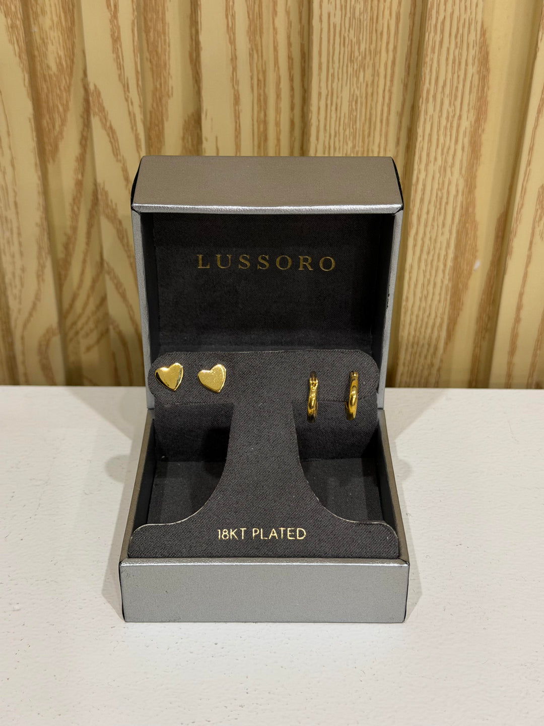 Lussoro 7410 Earrings (18KT Plated, two pairs)