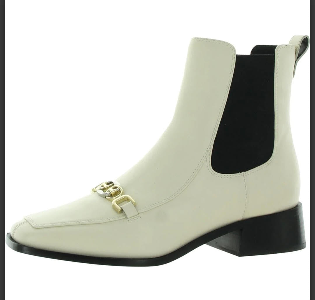 Sam Edelman Women Torance Leather Square Toe Chelsea Boots