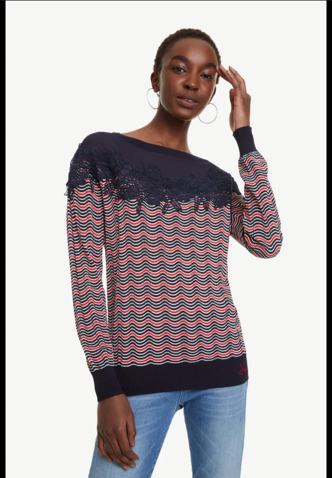 DESIGUAL JERS-LAURA 19SWJF13 SWEATER