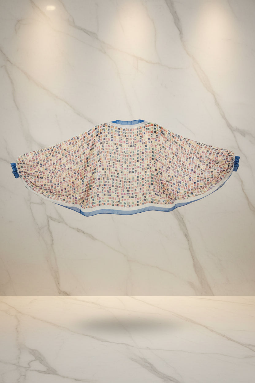 Cherie Bliss Patterned Sun Protection Chiffon Top