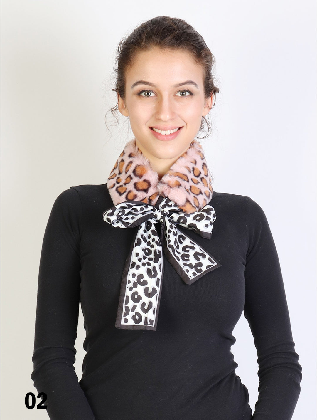 Cherie Bliss Fur Scarf- SF1641-02PK