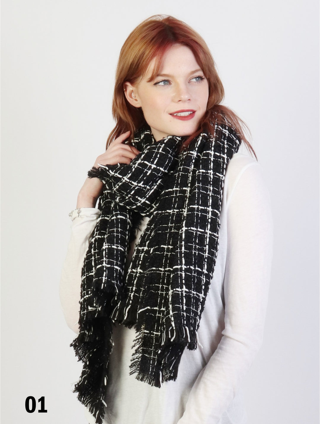 Cherie Bliss Scarf SF1564-01BLK