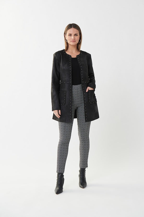 JOSEPH RIBKOFF Studded Trim Jacket Style 223932