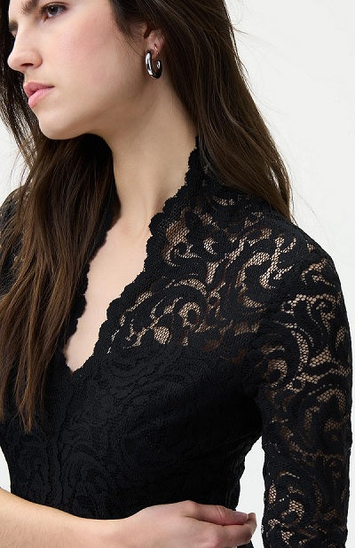 JOSEPH RIBKOFF Lace Black Dress Style 224098