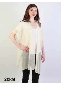 Short Sleeve Fashion Top - Cream