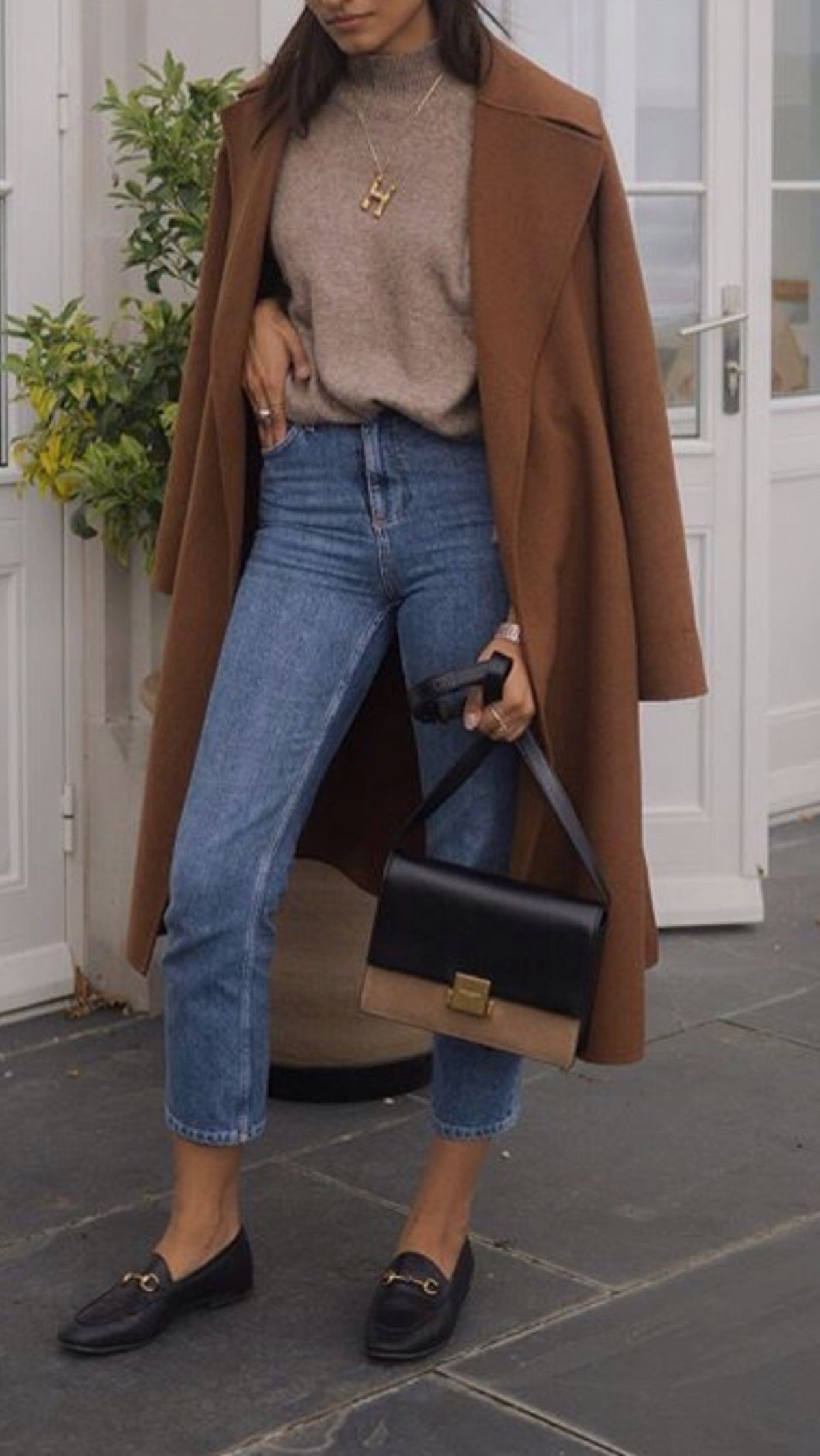 Long brown cheap coat zara