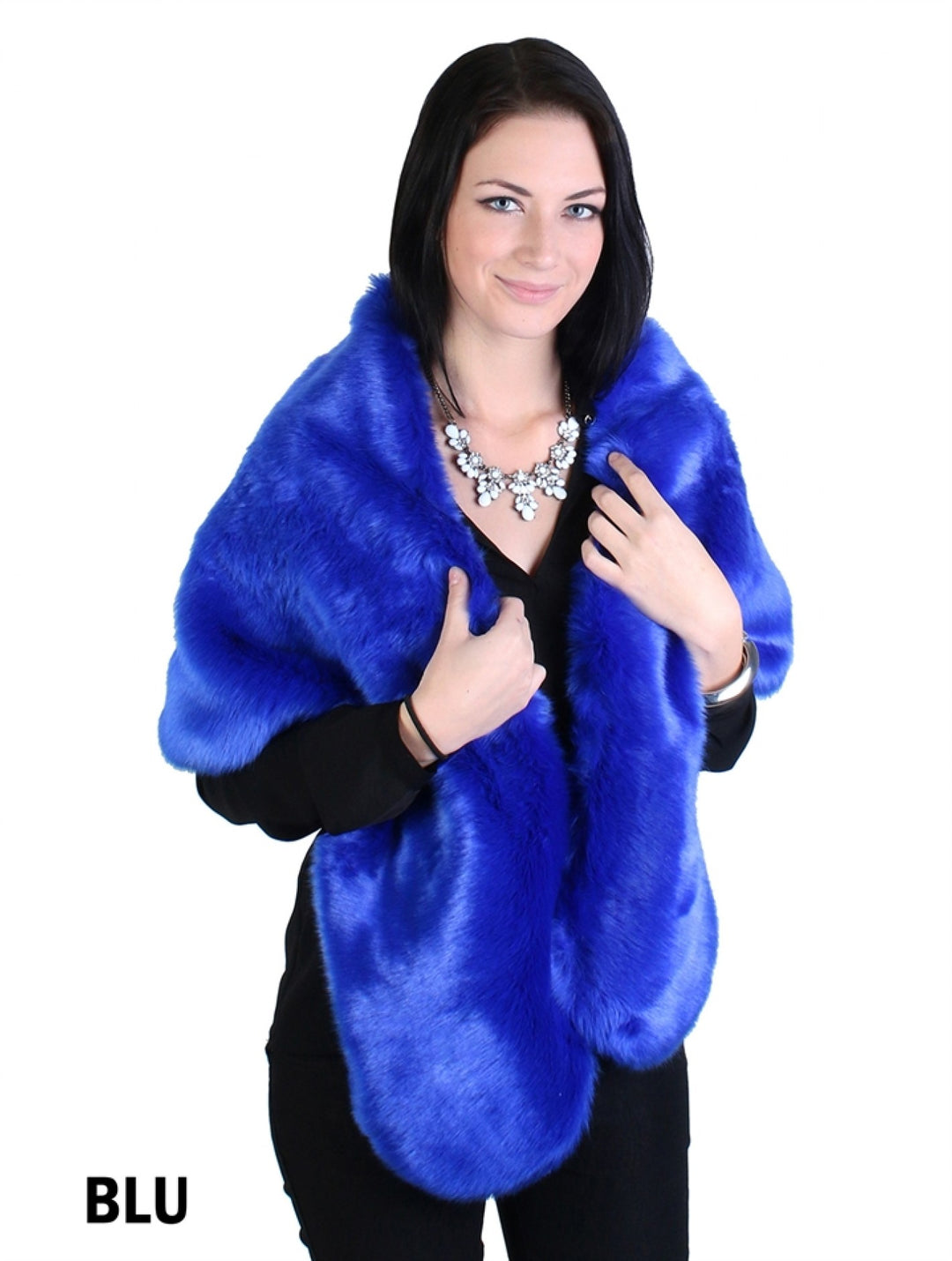 Cherie Bliss Fur Cape CP180-201 BLU