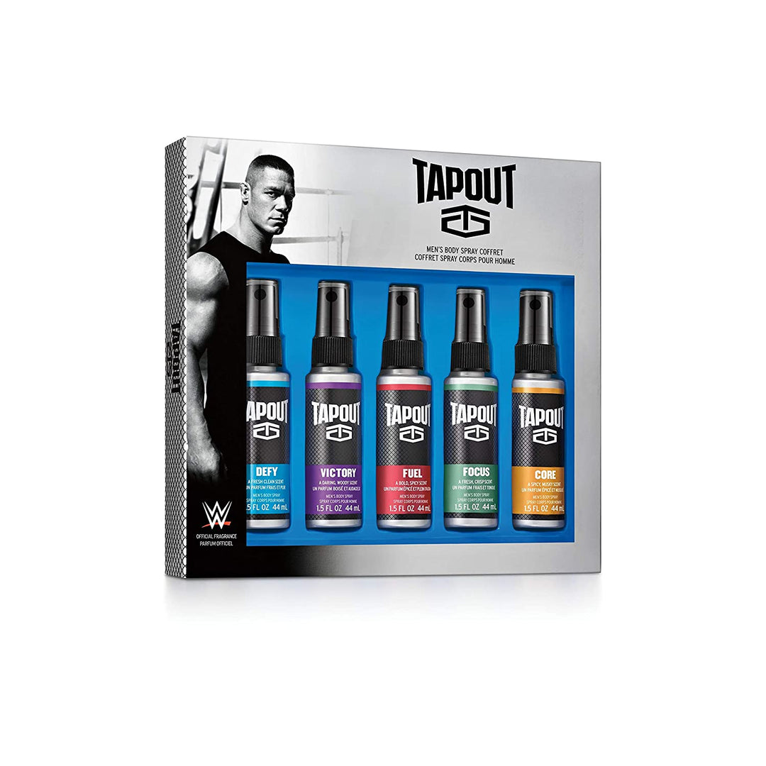 Tapout Body Spray 5Pack Gift Set for Men