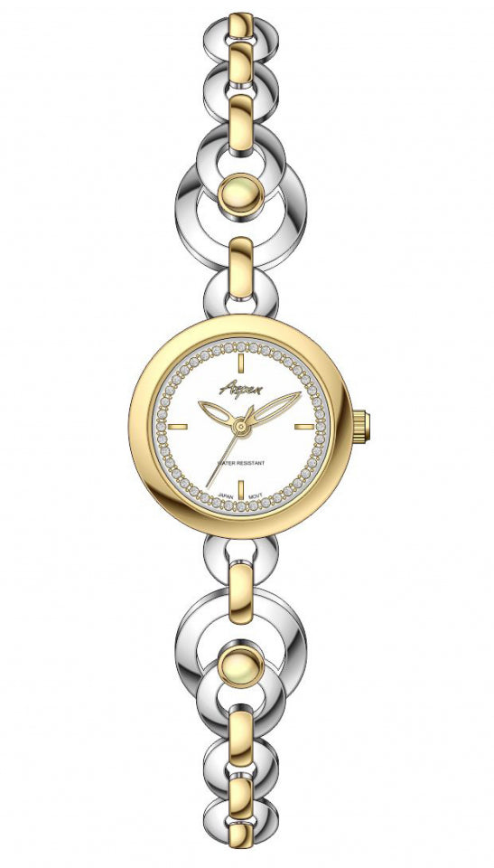 Aspen Silver / Gold Dial Watch